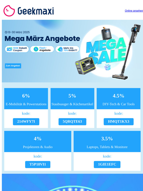🎉 März Mega Sale – Gewinne bis zu 100€ Rabatt! 🍀