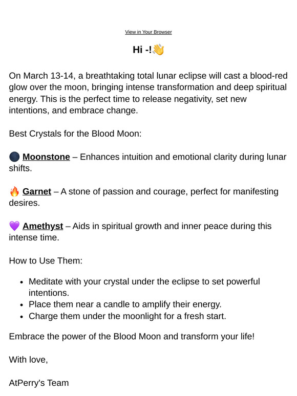 🌕 Blood Moon Eclipse on March 13-14 – Powerful Crystals to Use!