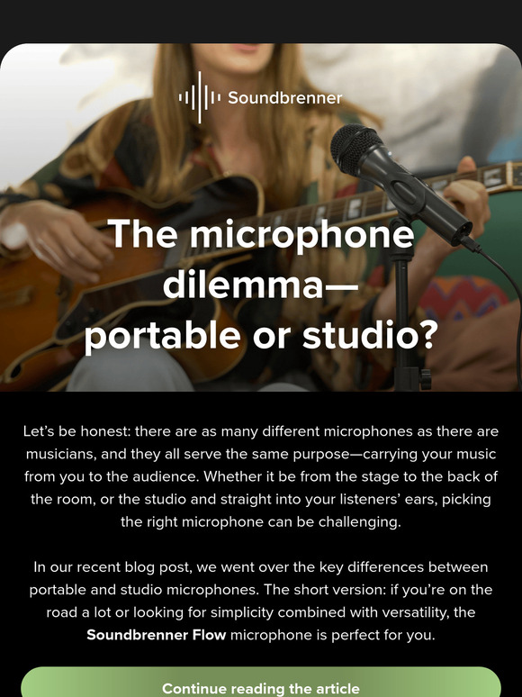 Which microphone is best for you?