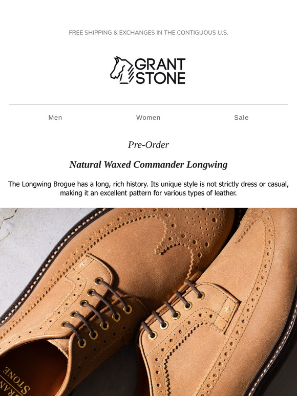 Pre-Order: Natural Waxed Commander Longwing