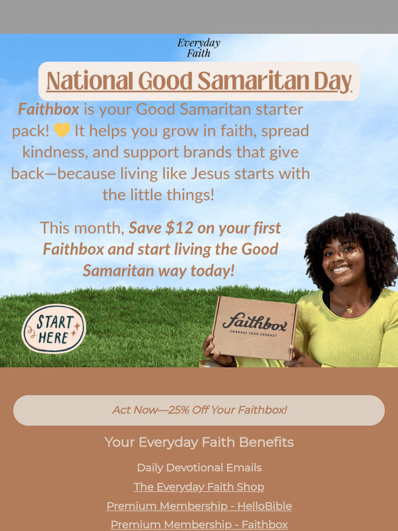 Could This Be Your Good Samaritan Moment?