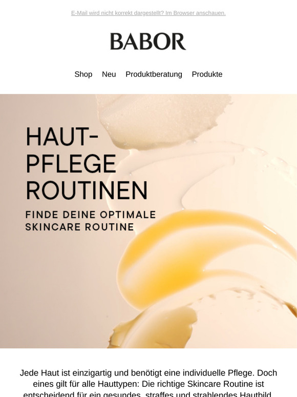 Finde Deine perfekte Pflege-Routine