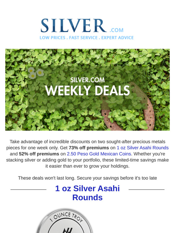 Limited-Time Bullion Deals: Up to 73% Off Premiums!