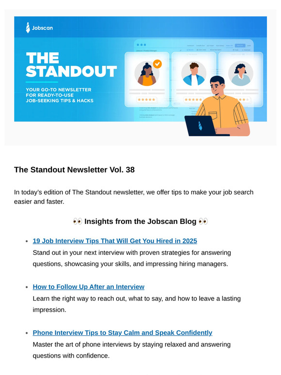 The Standout Newsletter Vol. 38