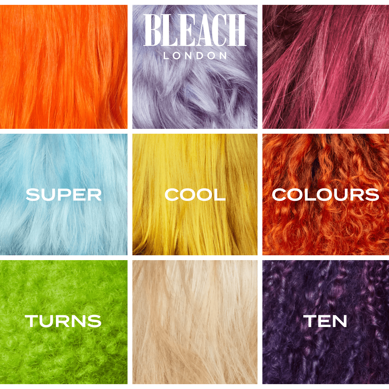 Bleach London: Celebrating 10 Years of Colour 💙🩷❤️💜 | Milled, image size:1280x1280