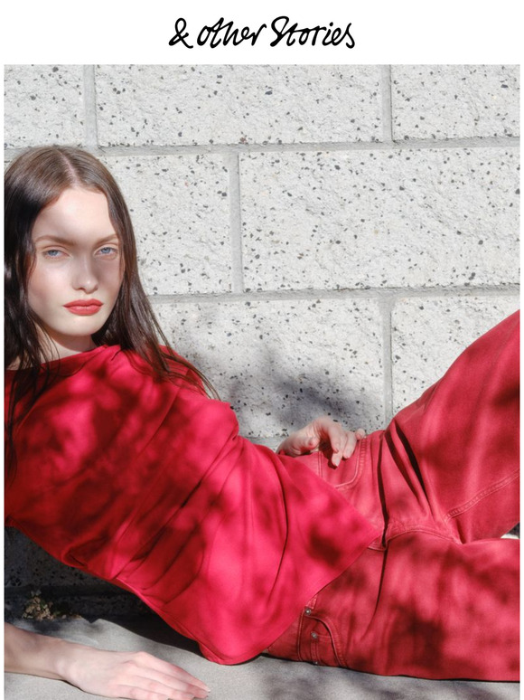 Red denim for spring