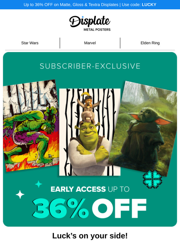 💚 Exclusive deals unlocked: up to 36% OFF!