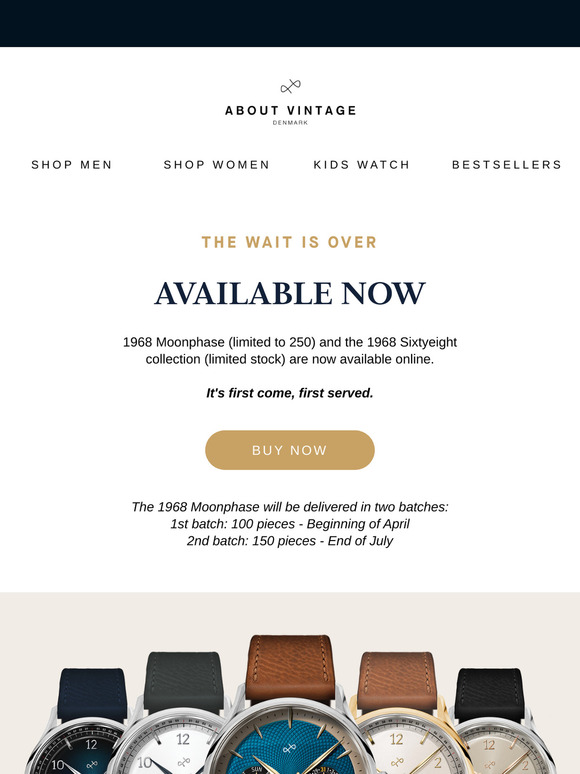 NOW LIVE: First come, first served.