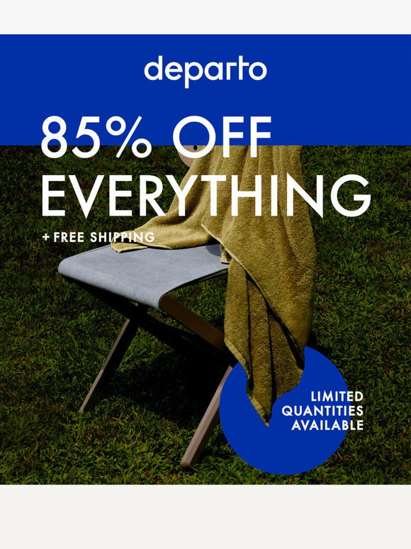 85% OFF EVERYTHING! Limited quantities available.