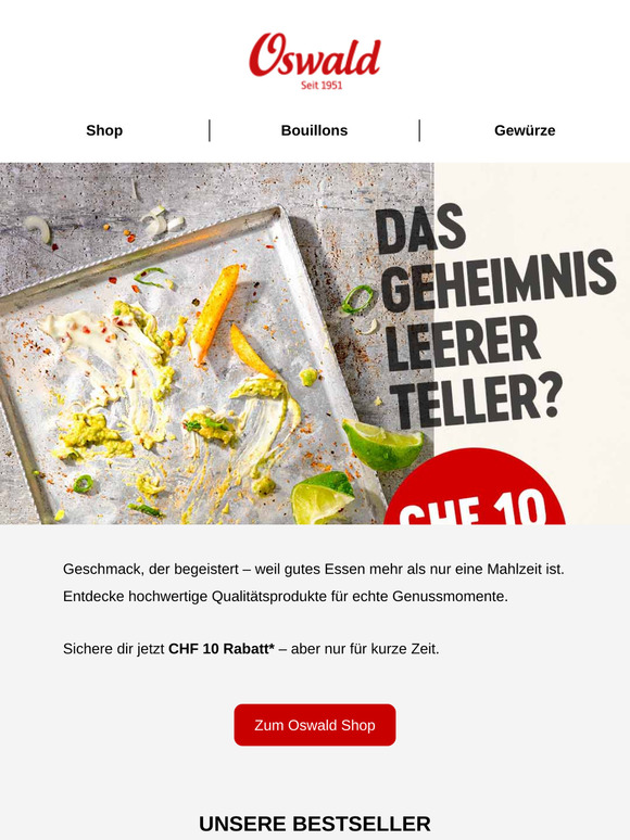 Jetzt zugreifen und CHF 10 sparen!