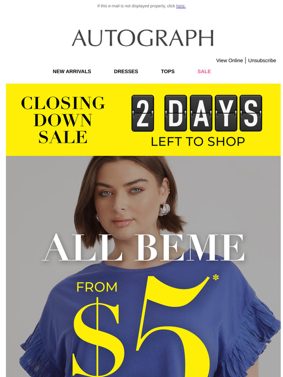 500+ Beme Styles Reduced To Clear!