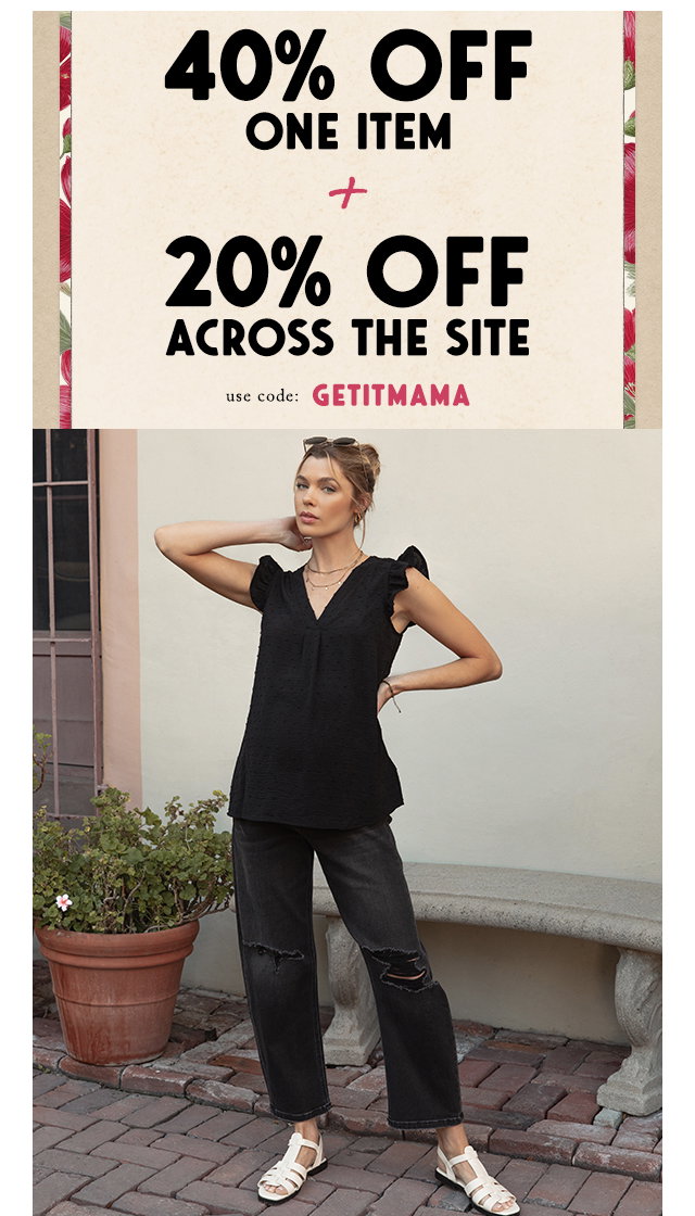 40% Off One Item + 20% Off Across The Site