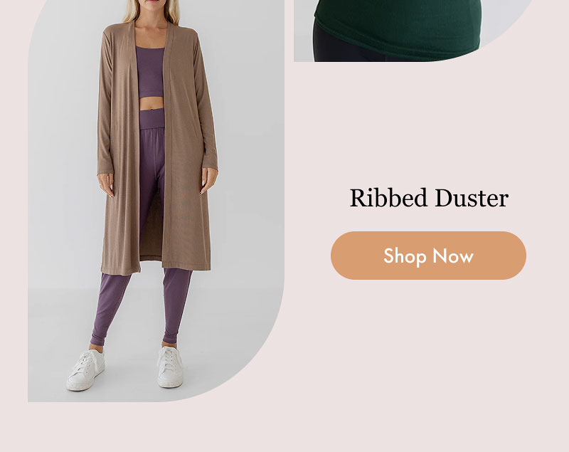 Ribbed Duster  [Shop Now]