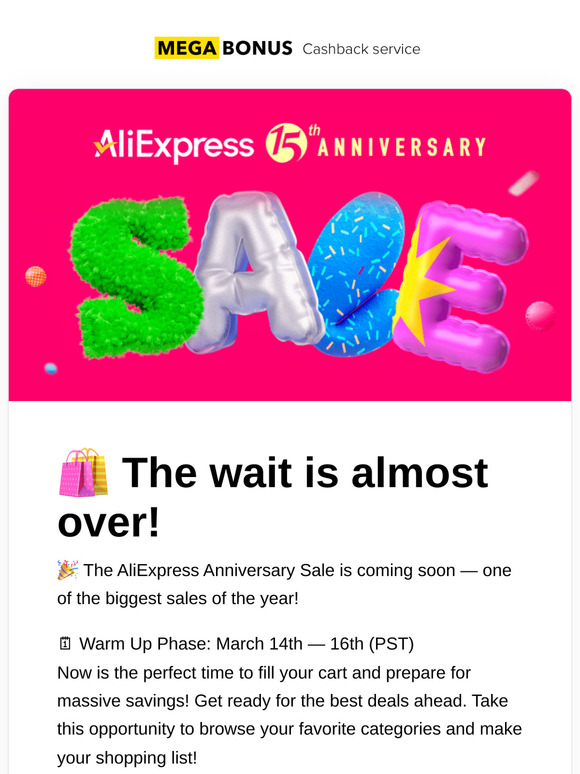 🎉 AliExpress Anniversary Sale – Up to 80% OFF + Extra Savings with Exclusive Codes