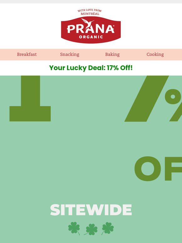 St. Patrick’s Day: 17% Off! 🎩
