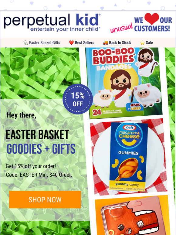 🛸 🐸  Weird + Unusual Easter Basket Gifts  |  15% OFF SALE  🍫 🧀