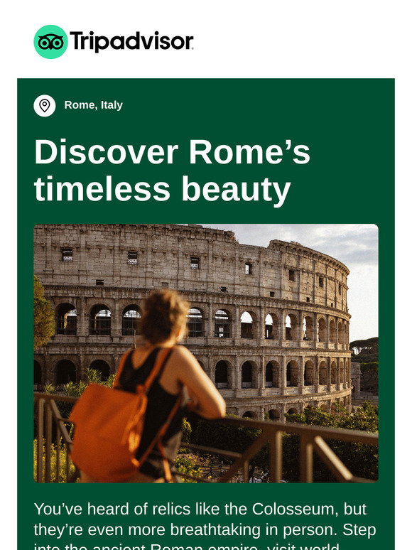 Your next getaway: Rome 🍝
