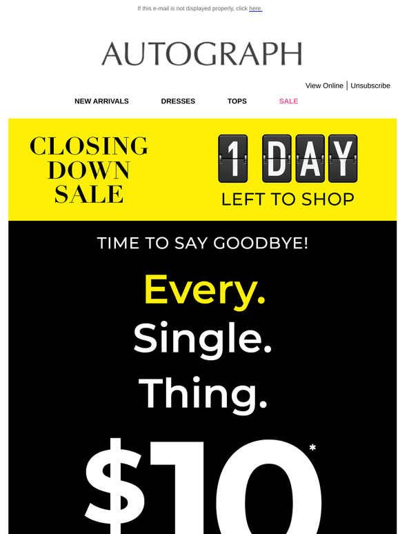 Every. Single. Thing | $10 OR LESS!