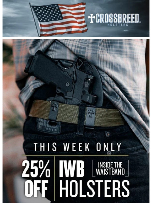 🎉 This Weekend - 25% Off All IWB Holsters