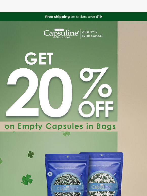 🍀 Lucky You! Get 20% OFF Bags for St. Patrick’s Day!