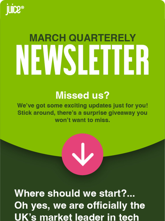 NEW NEWSLETTER, NEW GIVEAWAY!