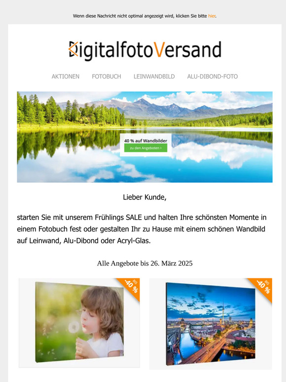 Frühlings SALE bis 40 % Wandbilder & mehr