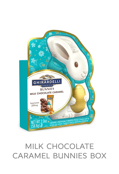 Milk Chocolate Caramel Bunnies Box