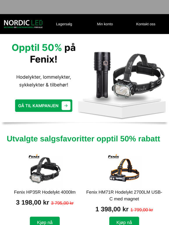 Populære håndlykter & hodelykter! 💡