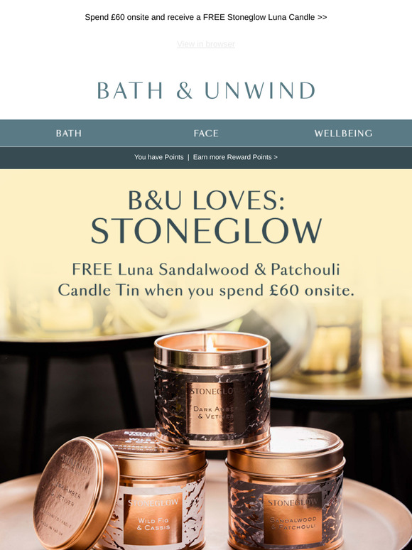 FREE Stoneglow Luna Candle worth £15