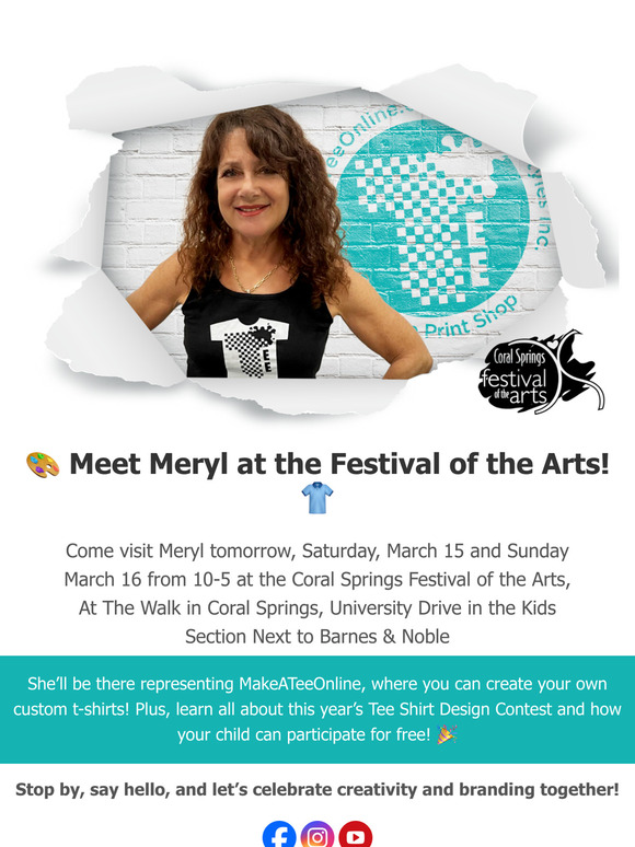 🎨 Meet Meryl at the Festival of the Arts!