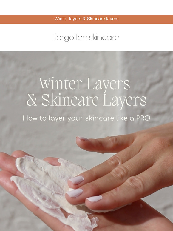 Winter layers + skincare layers