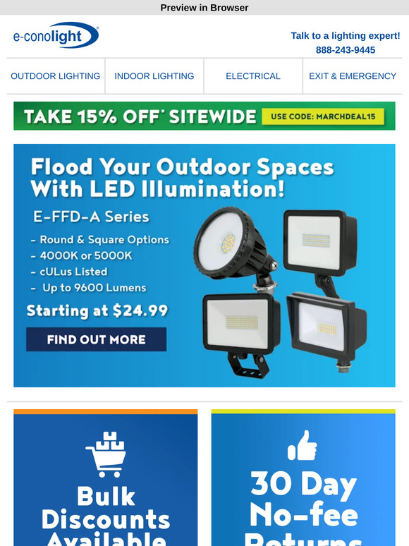 💡Noah Could Have Used These Flood Lights + 15% off sitewide!