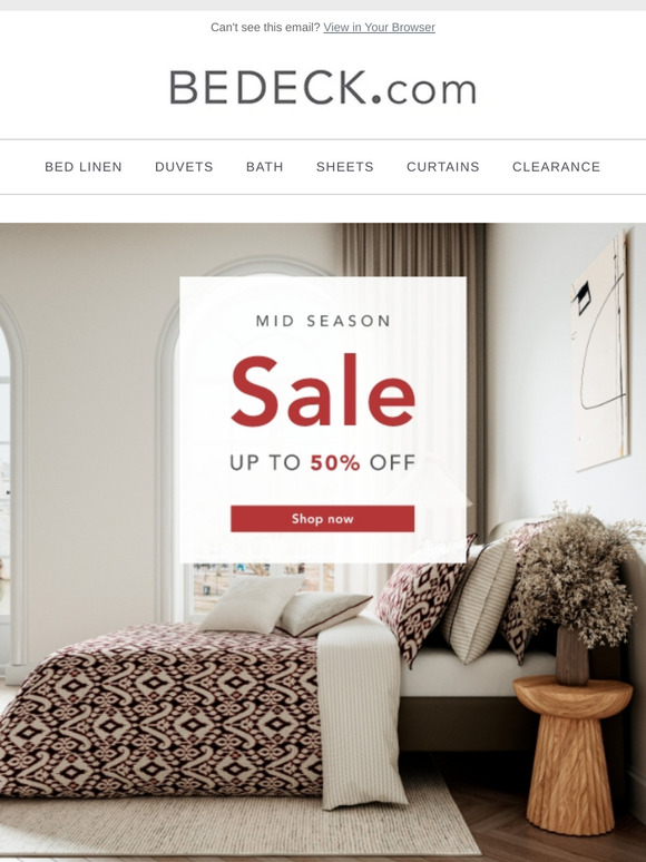 Mid Season Sale Has Landed! Up to 50% Off!
