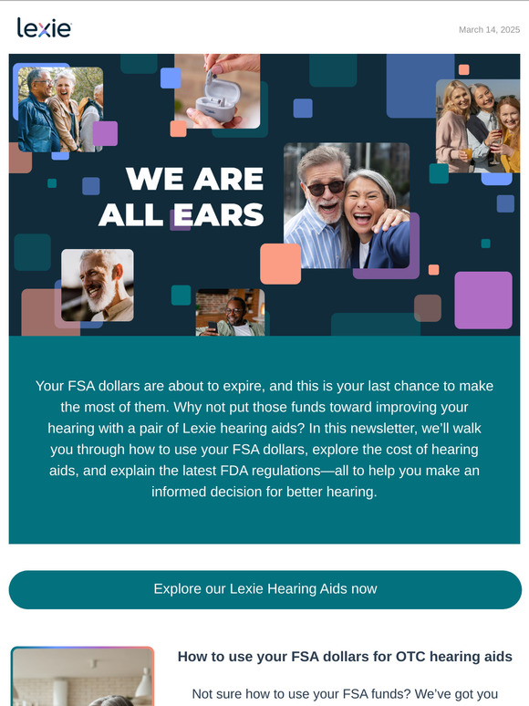 FSA dollars can help cover your hearing aids
