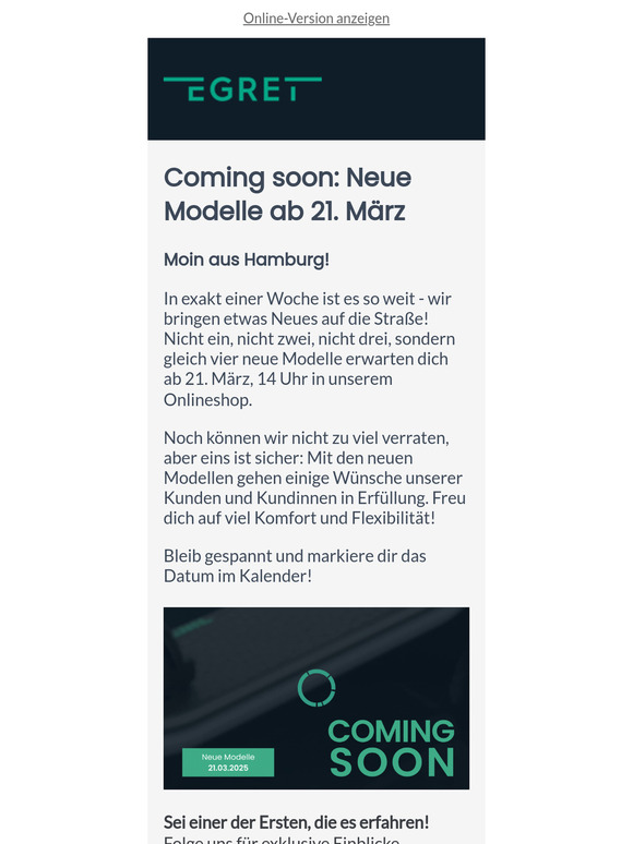 Etwas Neues rollt auf dich zu!