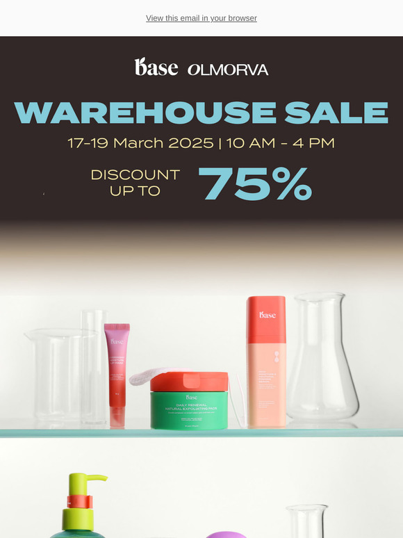 📌 WAREHOUSE SALE | 75% OFF