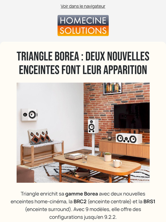Découvrez les deux nouvelles enceintes dans la gamme Borea de Triangle
