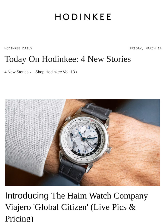 Hodinkee Daily | 03/14/2025