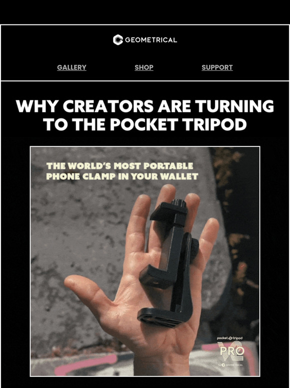 Why Creators Love Pocket Tripod 💘