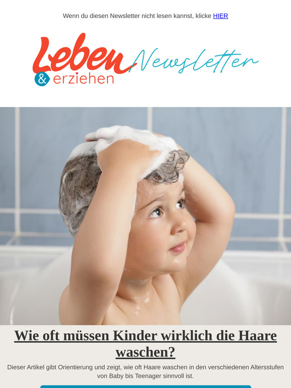 Wie oft müssen Kinder wirklich Haare waschen?