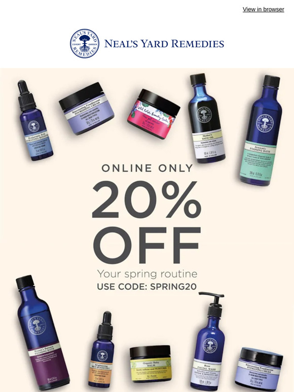 Reminder: You Have 20% Off Your Order