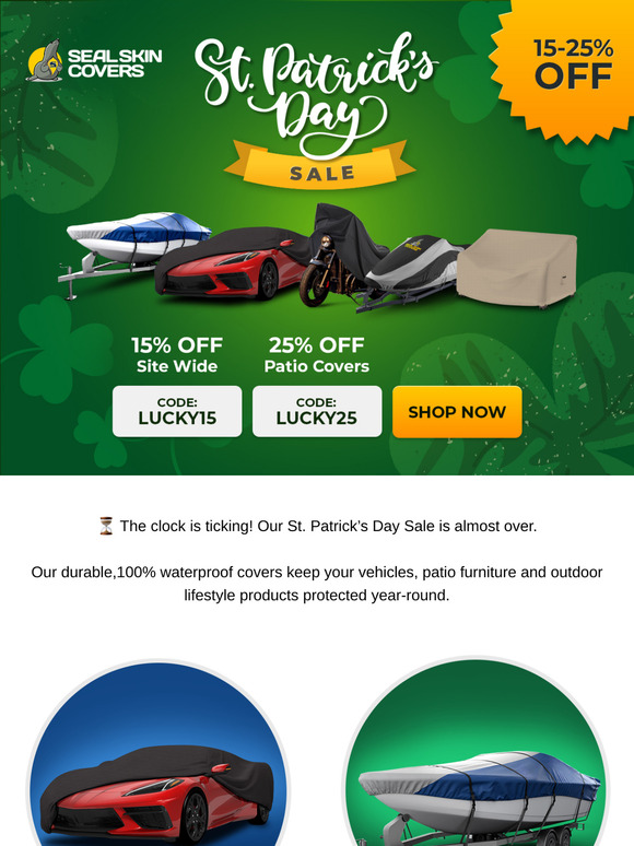 🍀 St. Patrick’s Day Sale Ends Soon!