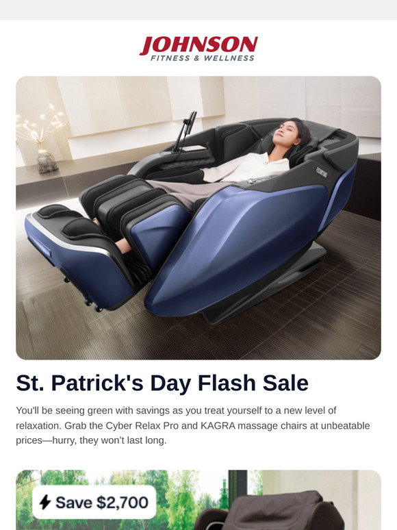 It's Your Lucky Day - A Massage Chair Flash Sale!