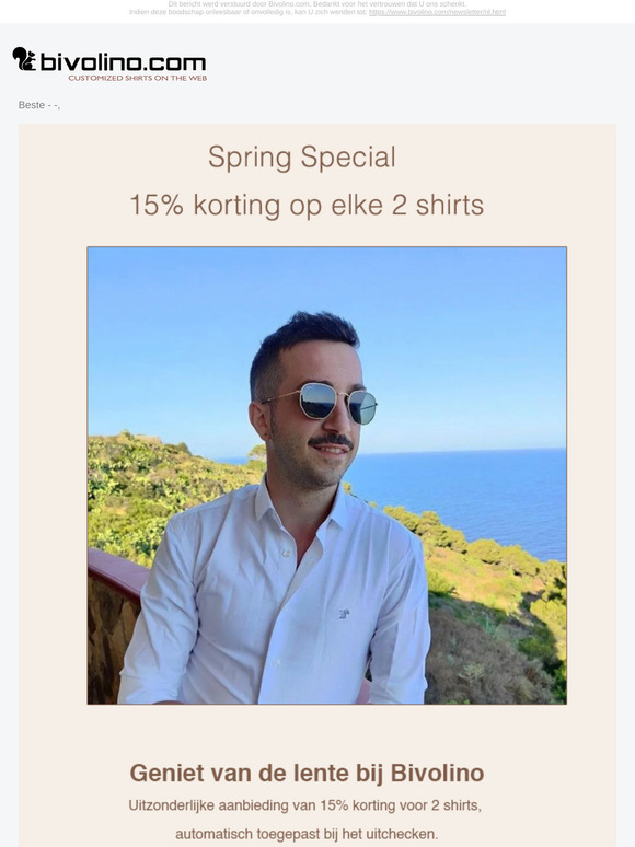 Lente-aanbieding: 15% korting voor elke 2 shirts!🌸