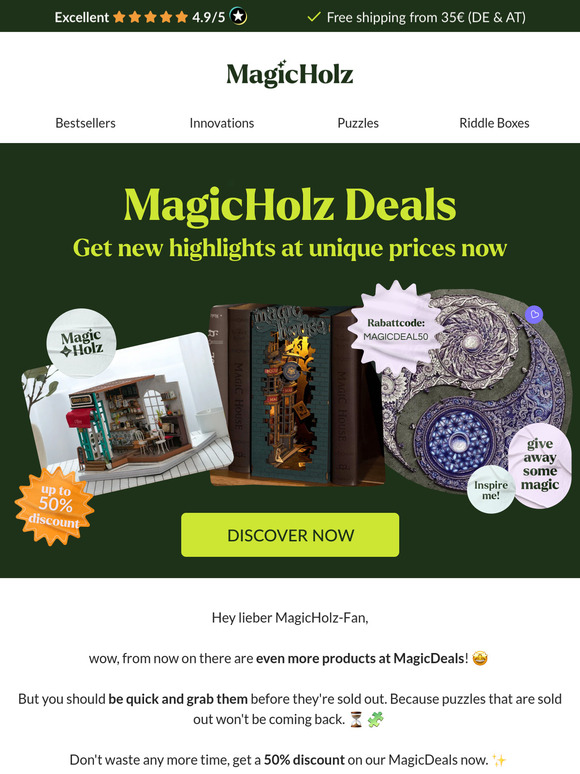 New puzzles at MagicDeals 🧩 😍