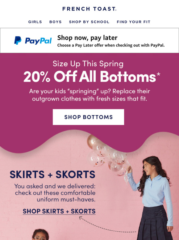 Ready, set, grow 🌱 20% off bottoms