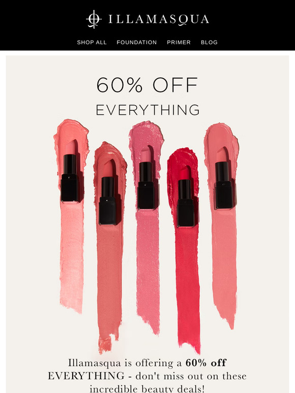 60% OFF EVRYTHING 🤑