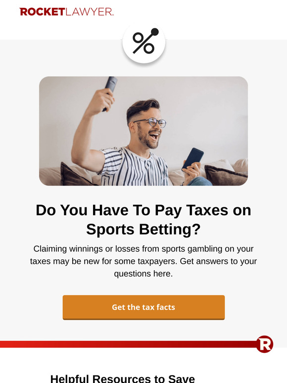 Before betting, check if you owe taxes on your winnings!