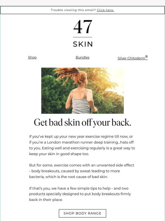 Exercise, without the bad skin 💪
