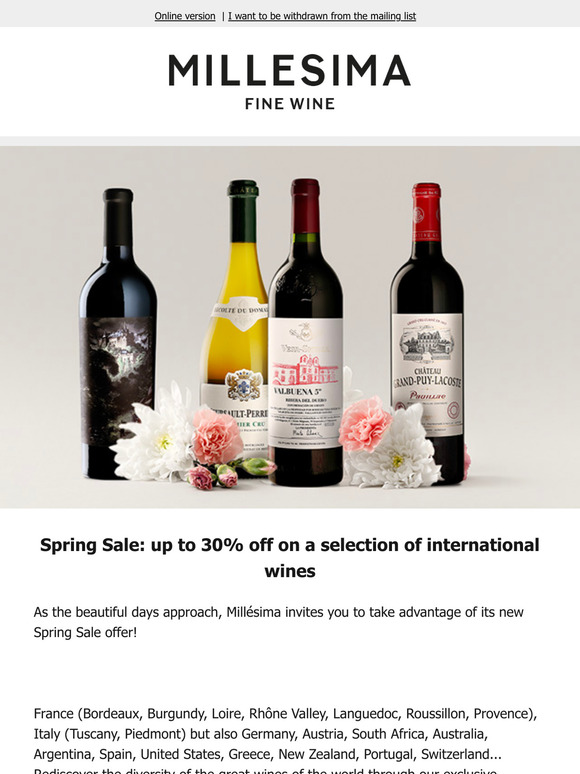 New Offer! Discover our "Spring Sale"